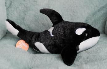 2PCS 11.8 Inches Make My Day Premium Orca Stuffed Animal - Orca Whale Plush for Kids, Plush Toy Killer Whale Shark