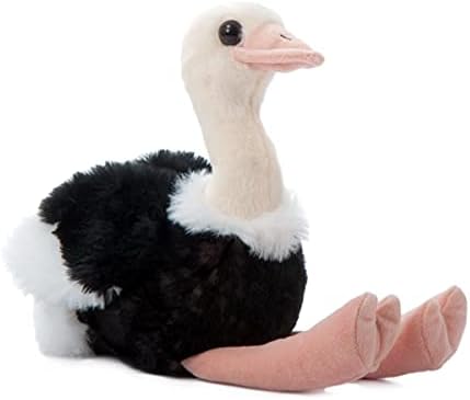 The Petting Zoo Ostrich Plush Toy, 8 Inches, Gifts for Kids, Wild Onez Zoo Animals