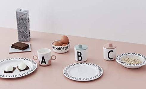 Design Letters Kids Alphabet Melamine Bowl for Salads, Pasta & Snacks, 20201002BOWL