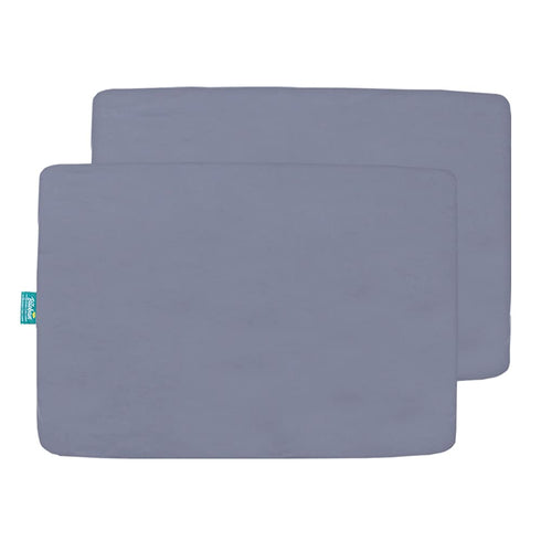 2 Pack 38X 24 Biloban Mini Crib Sheets Fitted, Mini Crib Sheet Fits for Mini Crib Mattress, Neutral Mini Crib Sheets