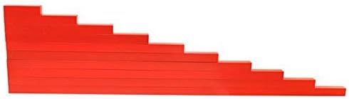 DANNI Montessori Children Wood Math Toys - Red Rods Length 5-50cm for Early Learning Educational Fun