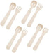 Re-Play Made in USA Toddler Forks and Spoons, Pack of 8, 4 Kids Forks with Rounded Tips and 4 Deep Scoop Toddler