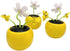 1Pc Yellow Solar Dancing Flower Sunflower Decor, Car Swinging Dancing Ornament, Honey Bee Swing Decor, Solar Power Kits