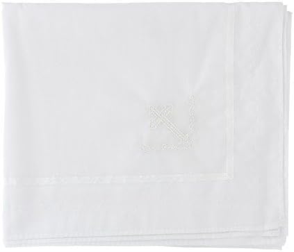 44" (44x20x1) Roman Giftware Inc., Sacraments, Baptism & Christening, L Baptism Blanket,Religious, Inspirational