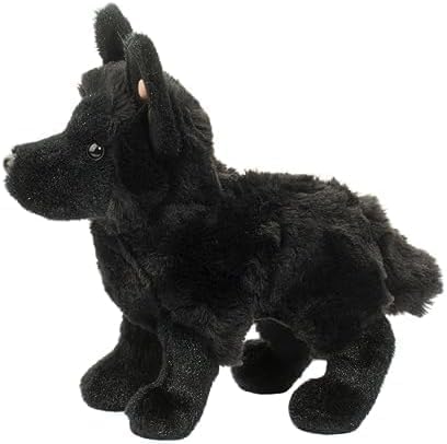 Stately Black German Shepherd Plush Toy by Douglas Harko