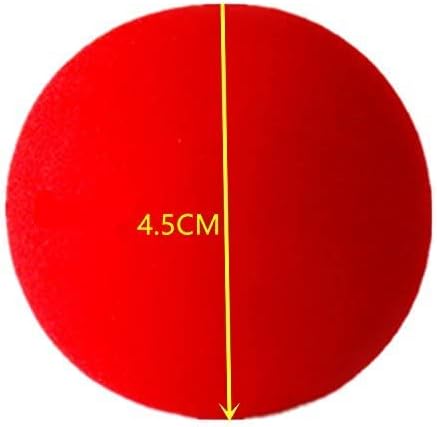 he andi 1.75 inch Red Sponge Soft Ball, Close-Up Magic Street Comedy Trick Props (12PC)