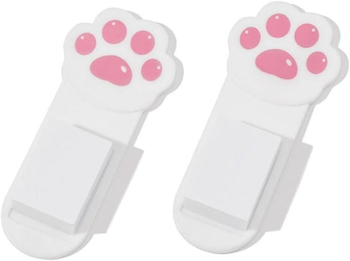 Juroicessry 2Pcs White Cute Toilet Seat Lifter Cartoon Lovely Cat Paw Toilet Lid