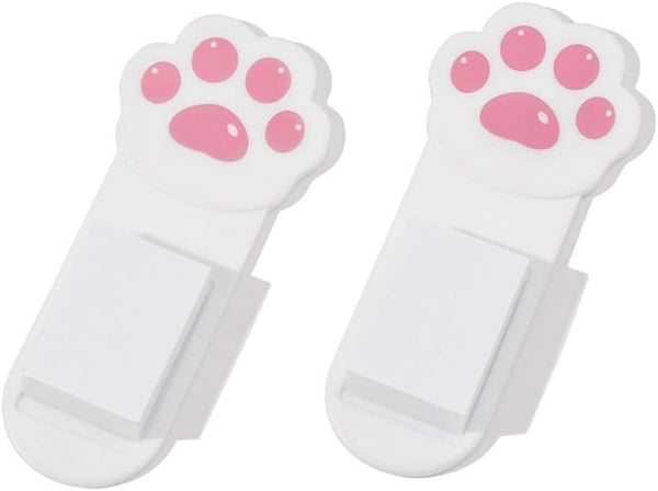 Juroicessry 2Pcs White Cute Toilet Seat Lifter Cartoon Lovely Cat Paw Toilet Lid