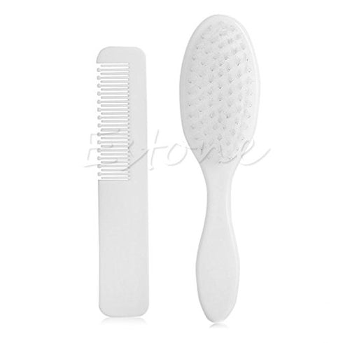 WOEIFGV Shower And Brush And Comb Set) 2x White Hair Brush And Comb