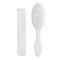 Mllepjdh Delicate Baby Hair Brush + Comb Set For Newborns & Toddlers White
