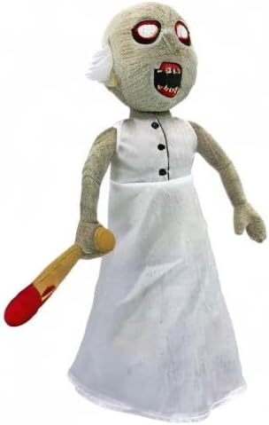 Granny Plush Beanie Toy, 7" Stuffed Plush Beanbag from Granny Horror Game
