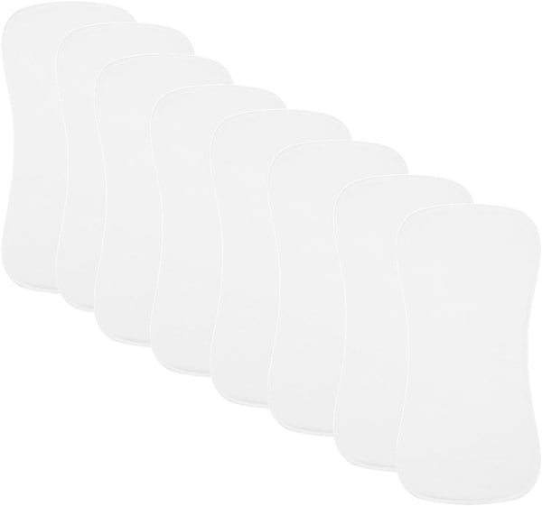 lazyrhino 8 Pack Baby Burp Cloths, Unisex for Boys and Girls, Super Absorbent