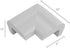 KidKusion Jumbo Corner Cushion, 4 Pack, Taupe | Made in USA | Furniture and Corner Protector