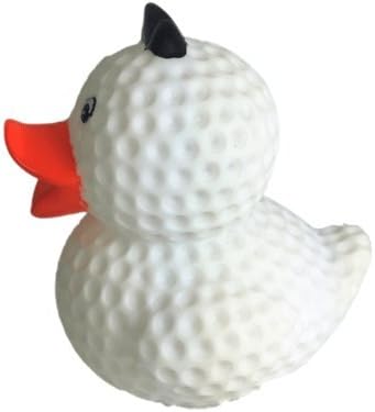 3" Golf Ball Rubber Duck - Baby Safe Bathing Toy