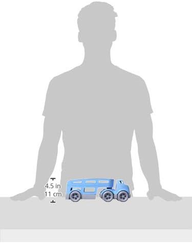 Green Toys Car Carrier, Blue CB - Pretend Play, Motor Skills, Kids Toy Vehicles. No BPA, phthalates, PVC. Dishwasher