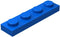 Classic Blue Plates Bulk - 100 Piece 1x4 Flat Building Plates Compatible with LEGO (Color: Blue)