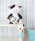 10 inch Magic Years Musical Light Up Cow Toy for Baby, Plays Twinkle, Twinkle Little Star, Black and White Cow, Farm