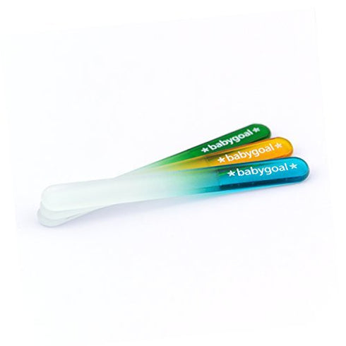 3 Pack,Newborn 3NF02 Babygoal Baby Nail Files Nail Files with a Pouch,Genuine Czech Float Glass, Gift