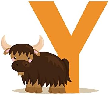 DEKOSH Animal Alphabet Kids Wall Decals - Peel & Stick Educational Stickers for Playroom Classroom