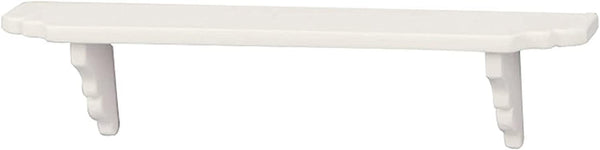 Dollhouse Wall Shelf, 1:12 Scale Miniature White Storage Shelf for Kitchen Scene Accessories