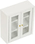 1:12 Dollhouse Wall Cabinet Wooden Miniature Cupboard Scale Kitchen Furniture Dollhouse Hanging Cabinet Display Shelf