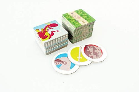 Dragon Dash - No Reading Required, Co-Operative Path Building Kids Board Game for Ages 5+, 2-6 Players
