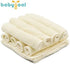 12-Pack babygoal Rayon from Bamboo Baby Cloth Wipes- Reusable & Washable Small Saliva Towels for Newborns- Ultra-Soft