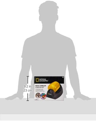 NATIONAL GEOGRAPHIC Starter Rock Tumbler Kit - Complete Durable Leak-Proof Rock Polisher for Kids - Geology Hobby