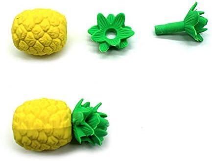 iMagitek 30 Pack Mini Pineapple Erasers for Kids Party Bag Favors and Classroom Prizes