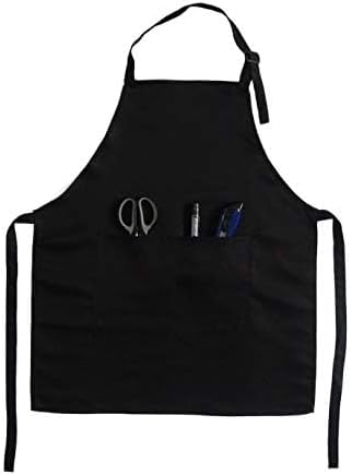 Kid Apron Adjustable Strap with 2 Pockets Painting Cooking Craft Backing Unisex Age 5-12