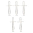 EXCEART 5Pcs Silicone Baby Teething Stick Clear Toddler Teethers Baby Chew Stick for Healthy Molar Growth