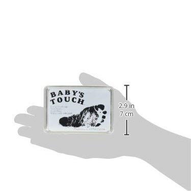 Baby Safe Reusable Hand & Foot Print Ink Pads, Black, Baby's Touch