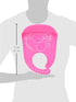Pack 1 modern-twist Bucket-Bib Silicone Baby Bib, No BPAs, Flexible, Dishwasher Safe Bib, Elephant Hugs, Bright Pink