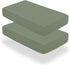 OnlineBestDeal's Pack 2 100% (28" 52") 8" Inch Cozy of Baby Crib Fitted Sheet for Boys & Girls Microfiber Crib Size x +