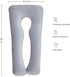 MJMH 55 inch Updated Large Inflatable Pillow Flocked Fabric Pregnancy Pillow Maternity Pillow Nursing Pillow Sleeping