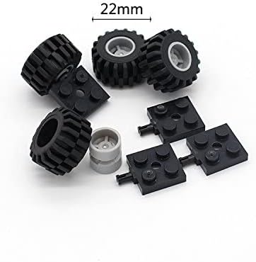 Traffic Light, Tires Bulk Lot - Building Bricks Block Education Wheels Set Toy Compatible with Major Brands, 52 pcs