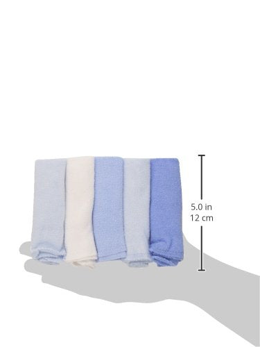 Spasilk Washcloth Wipes Set, Soft Terry Washcloth Set for Newborns, Pack of 10, Blue