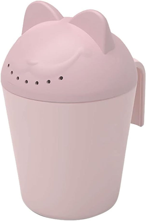 Surakey Baby Rinse Cup Hair Washing Shower Bath Cartoon Cat Silicone Soft