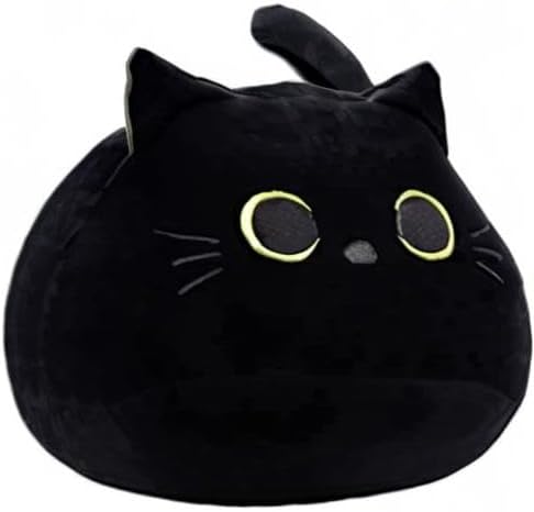 16'', WeBingo Black Cat Plush Toy Giant Cat Stuffed Animal Plushies Pillow for Girl Boy Kid Adult, Large Big Soft Gift
