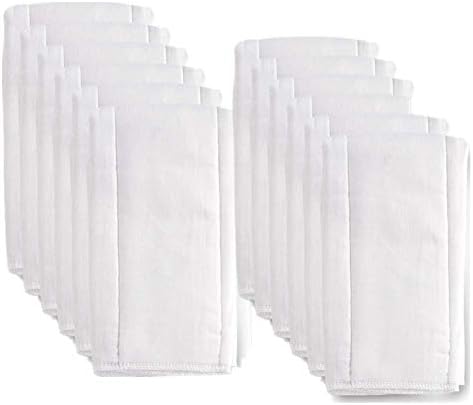 6 Ply Cloth Diapers Burp Cloth - Thick Washable Absorbent Cotton for Babies and Toddlers