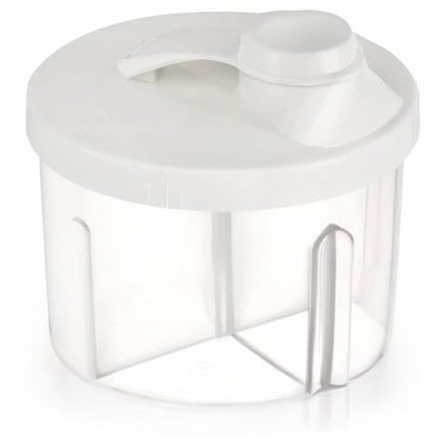 Accmor Baby Formula Dispenser On The Go, Non-Spill Rotating Four-Compartment Formula Container to Go, Milk Powder Kids