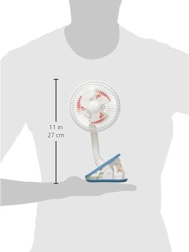 Diono Stroller Fan, Clip On Baby Safe Fan with Flexible Neck for Perfect Angle, Universal Fit