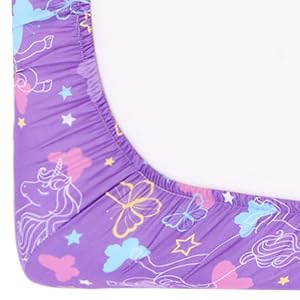 Set Set 2 Pack UOMNY Crib Sheet for Girls,Butterfly Fitted Crib Sheets Baby Sheet for Standard Crib and Toddler