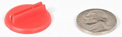 Morrison Games Plastic Card Stand (Red) for Playing Cards or Cardboard Cut-outs: Set of 20 Red Color Round Board Game