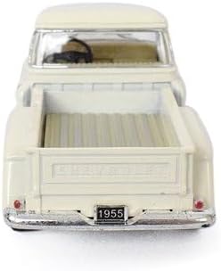 KiNSMART 1955 Chevrolet Stepside Pickup Truck, 5 Inch, 1:32 Scale Die Cast Metal, White