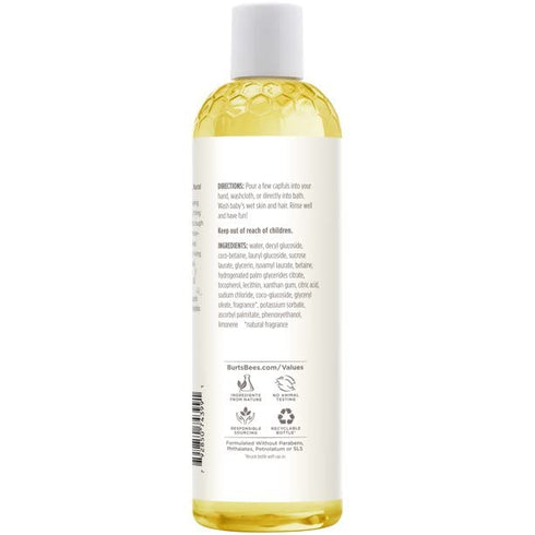 Burt's Bees Baby 12-Ounce (Pack 3) Bee Shampoo & Wash, Tear Free, Bottles
