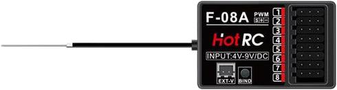 havcybin CT-8A 8 2.4ghz (Plastic+1RX) HOTRC RC Transmitter and Receiver Channel Hand Controlled RC Car Boat Tanks