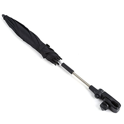 Beach Umbrella,Sun Umbrella,Umbrella Stroller,Baby Stroller Umbrella Parasol, Sun Umbrella with Clamp for Trolley