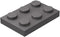 Dark Gray Plate 2x3, Classic Grey Plates Bulk, 100 Piece Building Plates Flat, Compatible with Lego Parts