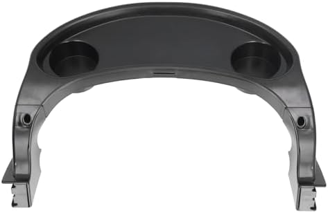 Black Universal Stroller Snack Tray with Cup Holder - Convenient Organizer